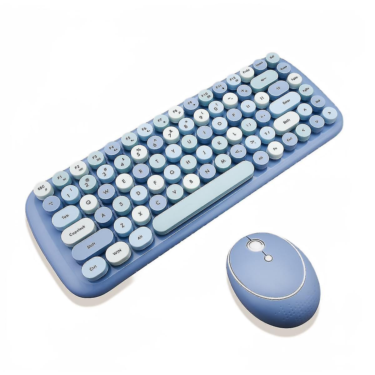 Qwert Maus Computer Zubehör Tastatur(blau)