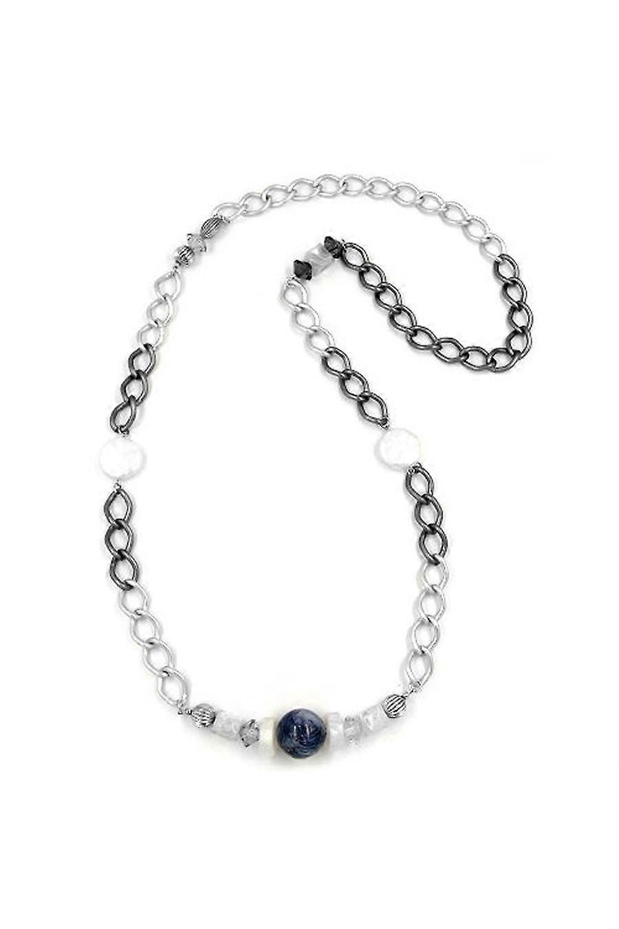 Necklace Crash-pearl Curb Chain 90cm - Gl02459