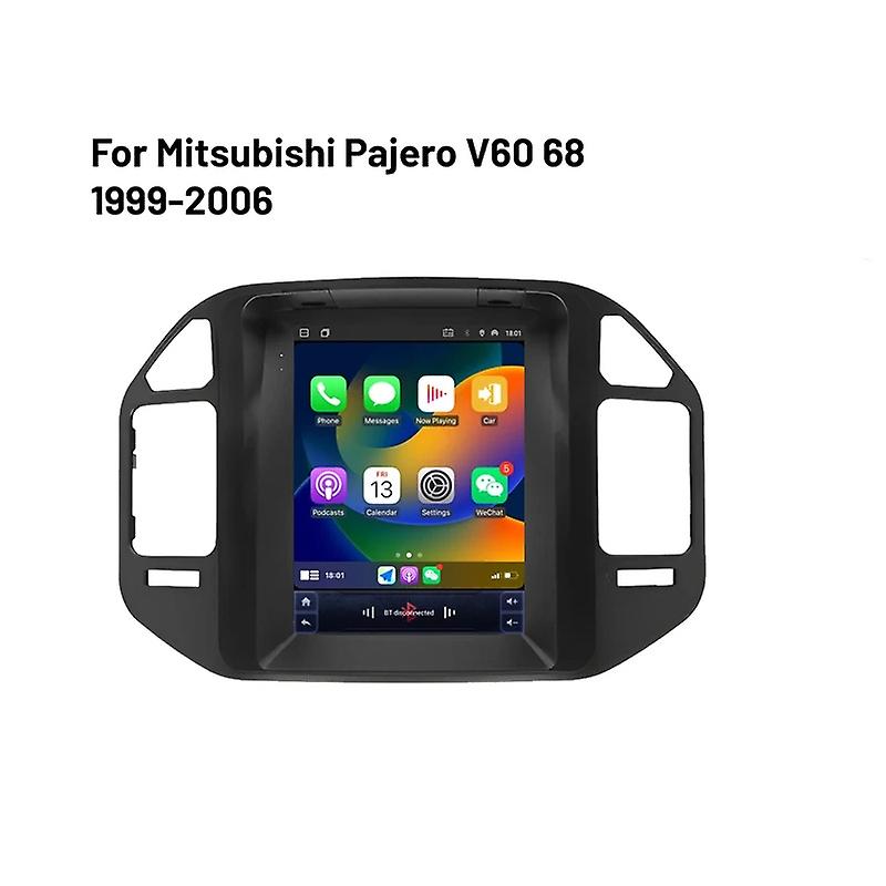 Car Audio Carplay Android Auto for Mitsubishi Pajero V60 68 V73 1999-2006 Tesla Style Multimedia
