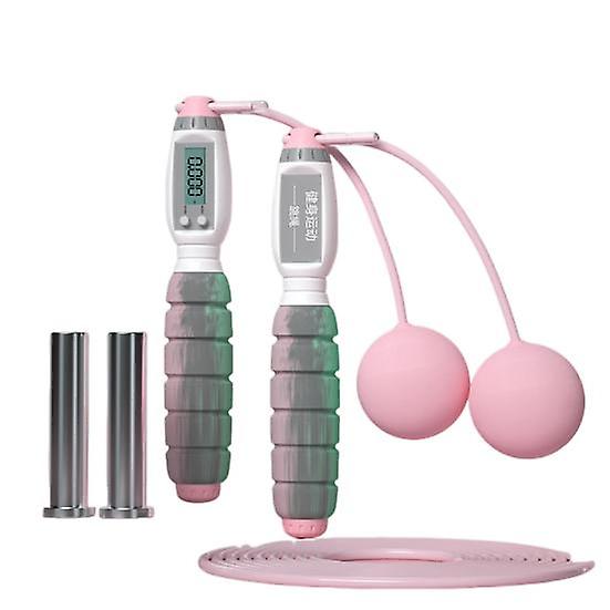 1 Set Fitness Skipping Rope with Calorie Counter & Weights Length Adjustable Strong Sports Jump Rope for Weight Loss Professional Adults Beginner