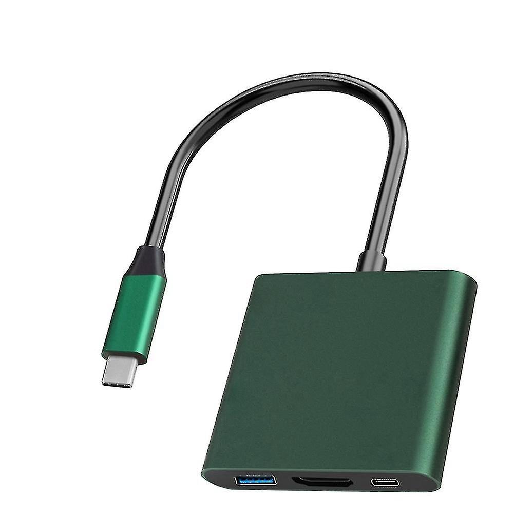 2023 New 3 In 1 Usb-c Hub Adapter, 4k@30hz Type C To - Usb 3.0 Docking Station For Laptop Desktop,kt