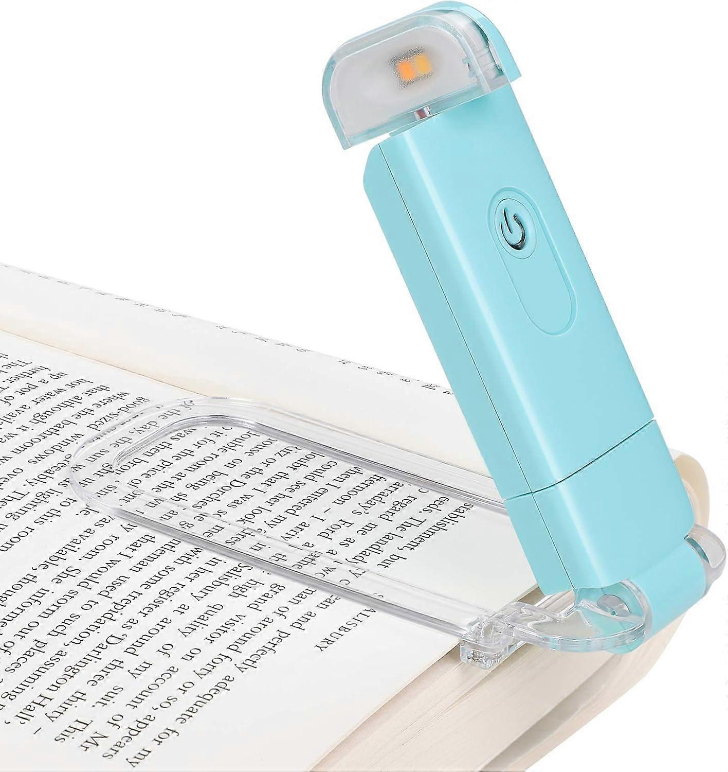 Reading Light, Amber and Warm White, Book Light Clip , LED Reading Light with USB Rechargeable