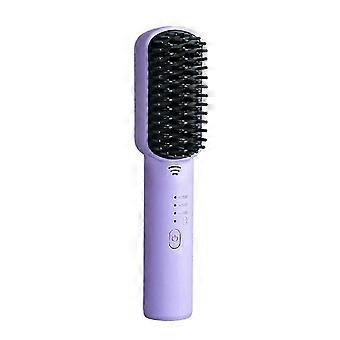 Wireless Hair Straightener Brush Negative Ions Do Not Hurt Hair Cordless Mini Hair Straightening Comb Hair Styling Tool