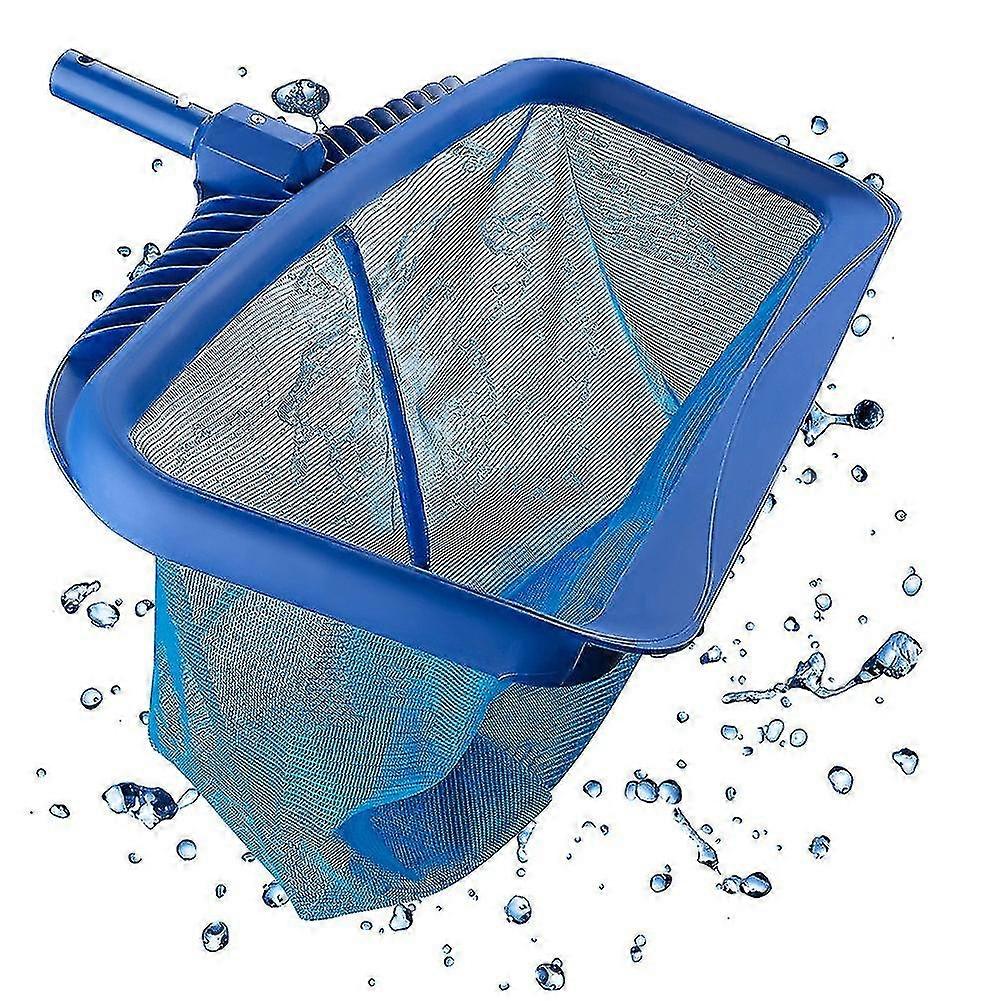 Pool Skimmer Net For Cleaning 18inch Wide Heavy Duty Pool Leaf Rake With Fine Mesh And Deep Bag Swimming Pool Nets Debris Catcher For Inground Or Abov