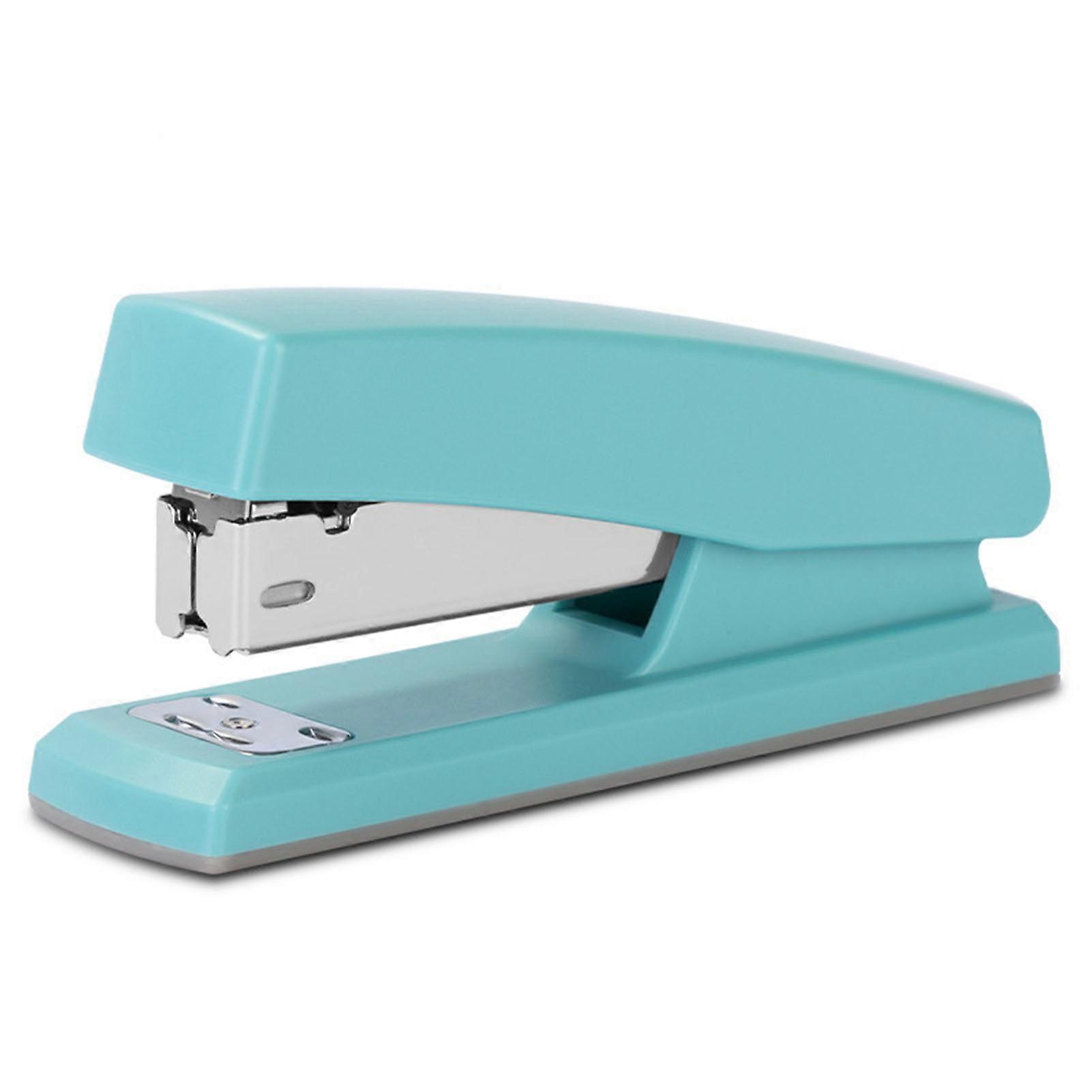 Stapler 20 Sheet Capacity Medium Size Ergonomic Multifunctional Easy Operation Paper Stapler For Office School Light Blue