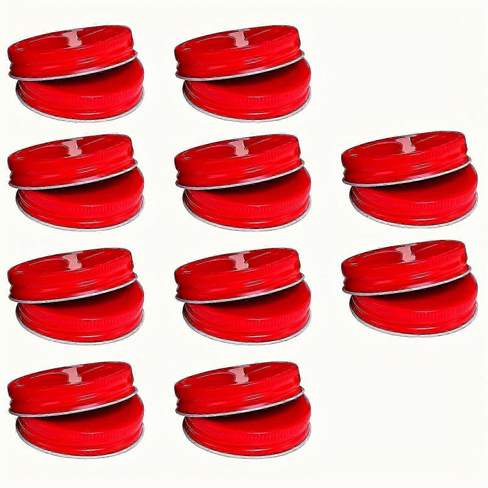 20pcs Thickened Round Tinplate Lids - Airtight Sealing with Secure Edge Design for Mason Jars - Perfect for Kitchen Storage of Spices, Candy, Cookies