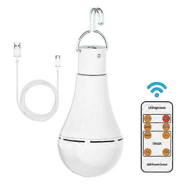 USB rechargeable light bulb with remote control 7W