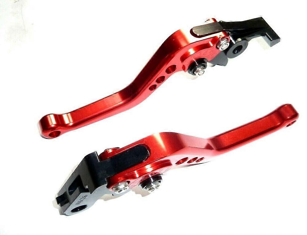 HONDA CBR 600F 1991-2007 SHORT RED BRAKE & CLUTCH LEVERS ROAD TRACK TS240