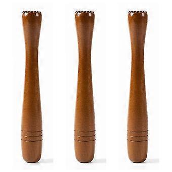 Wood Muddler Bar Tool, Hardwood Mojito Muddler with Flat Head, Cocktail Drink Muddler
