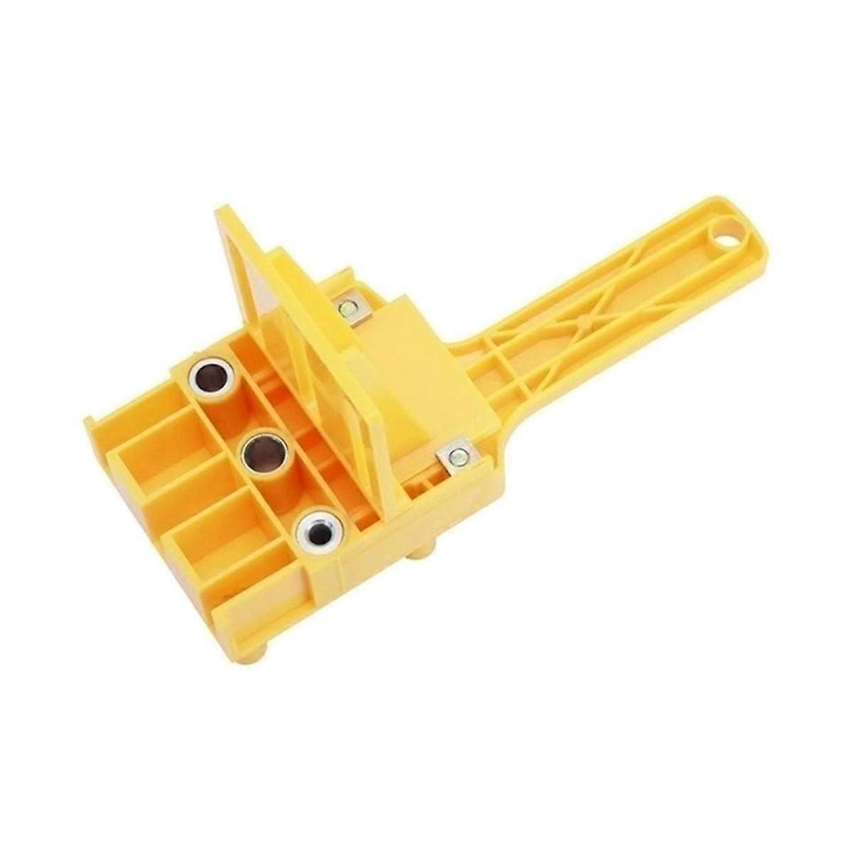 Wood Punch Hole Locator Straight Hole Punch Hole Locator Round Tenon Splicing DIY Tool Yellow