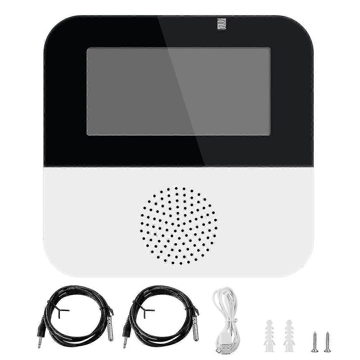 Wi-fi Temperature Hygrometer Sensor With Probe, Room Thermometer Humidity Sensor, Smart Control Heating Fan Cooling