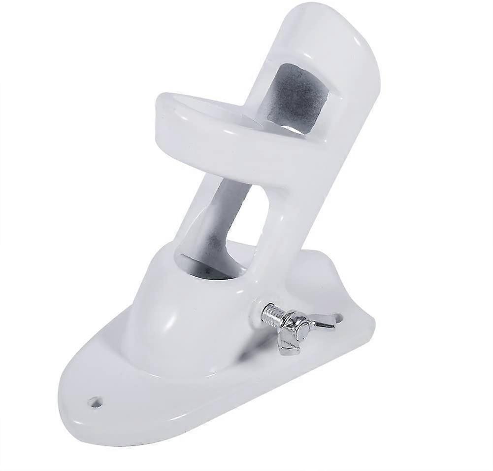 Flag Pole Base Holder-Flag Pole Holder Wall Mounted White 45 Degree Metal Flag Pole-With Screws-Suitable For Flag Poles With A Diameter Of 1 Inch