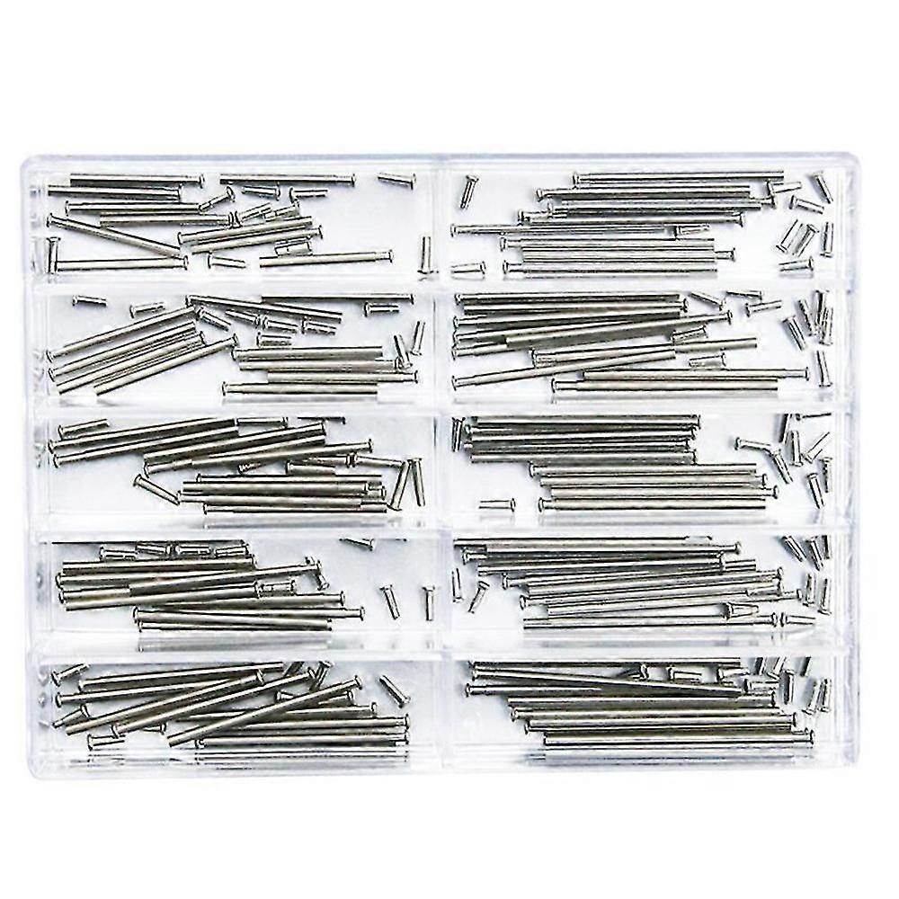 2024 100Pcs/Box Steel Watch Band Clasp Tube Friction Pin Pressure