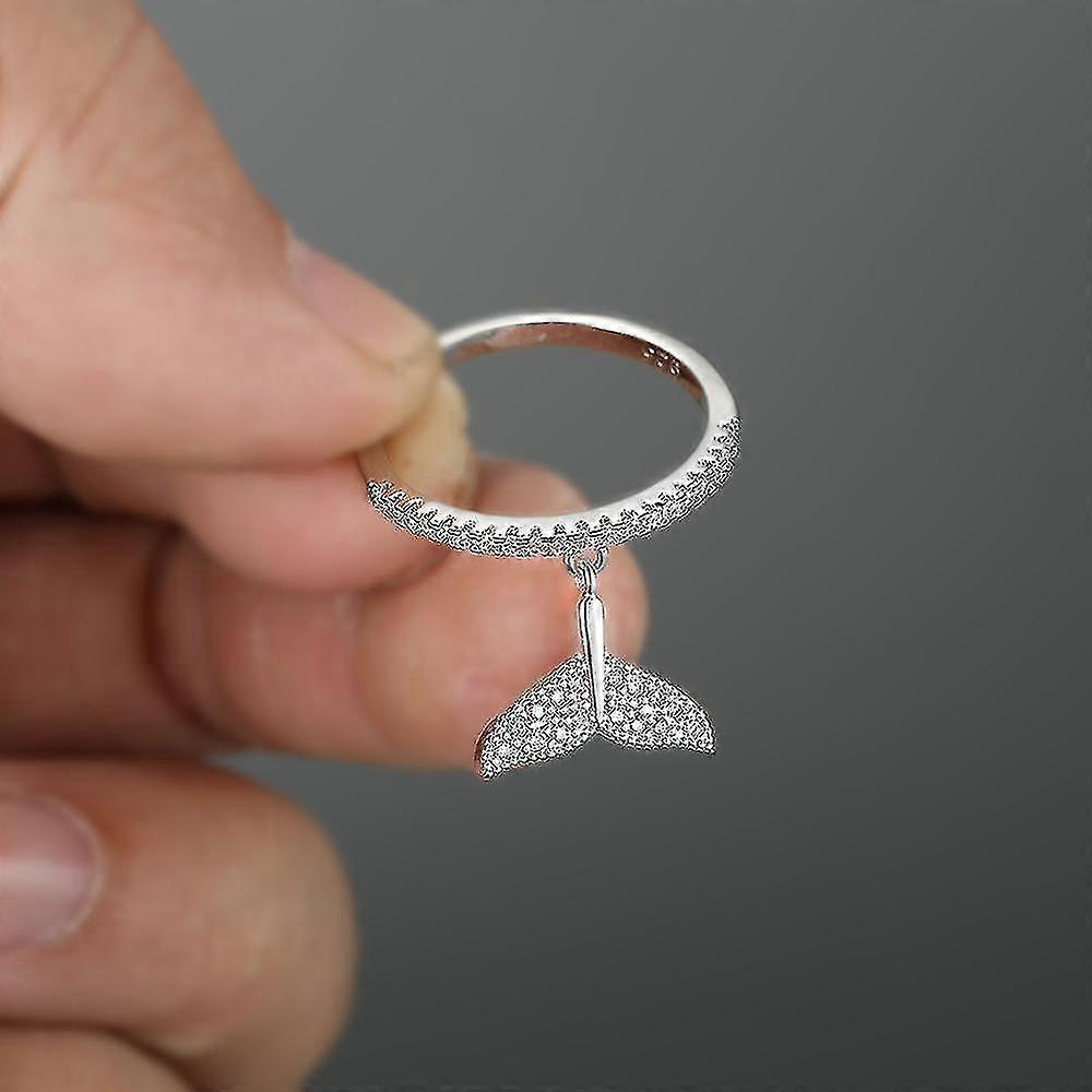 cute heart crown snowflake dangle ring ( set 3)