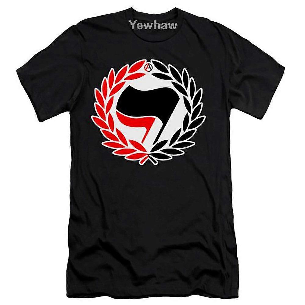 Red & Black Antifa Flags & Anti-fascist T-shirt