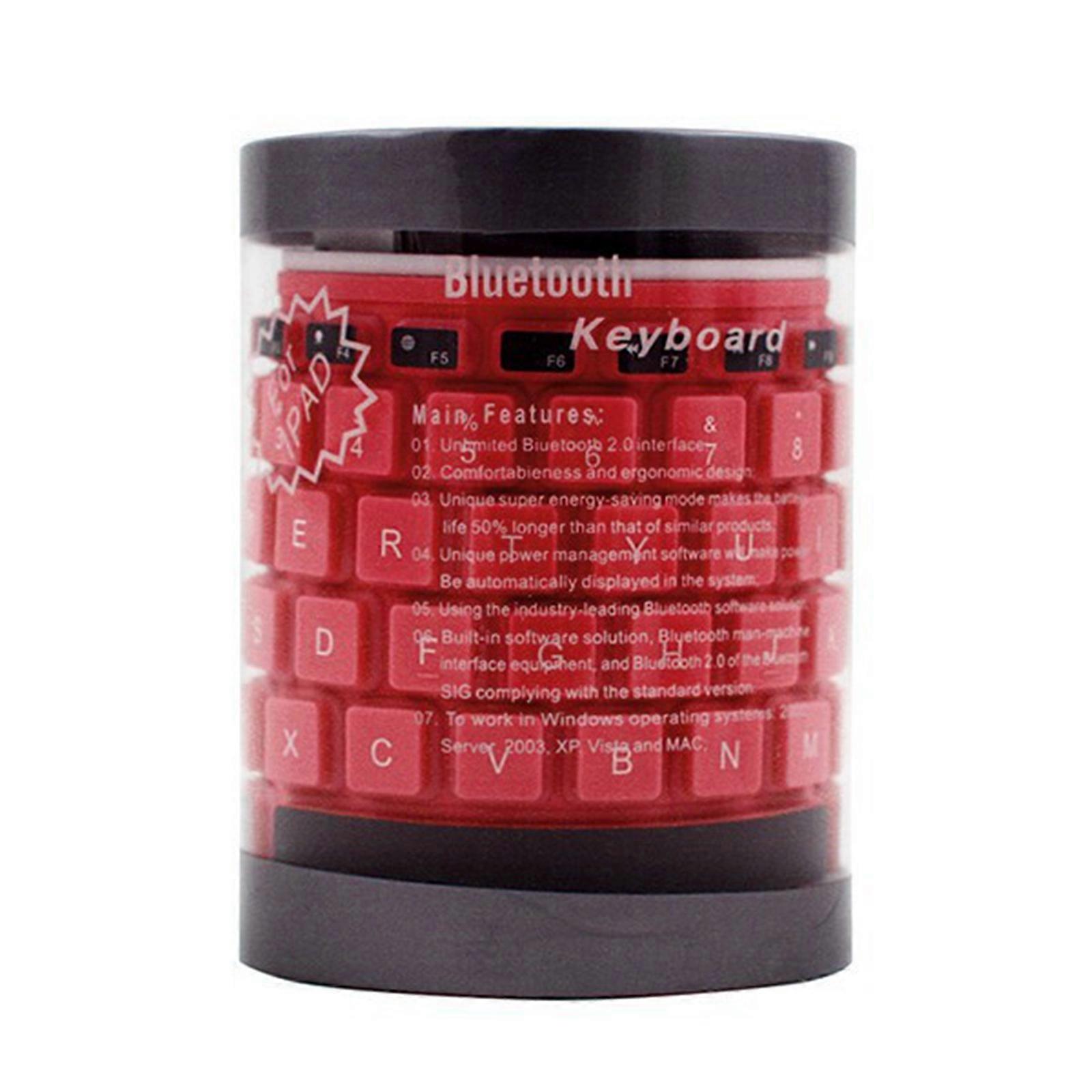 للهاتف اللوحي كمبيوتر محمول محمول محمول ميني BT لوحة مفاتيح لاسلكية قابلة للطي FT