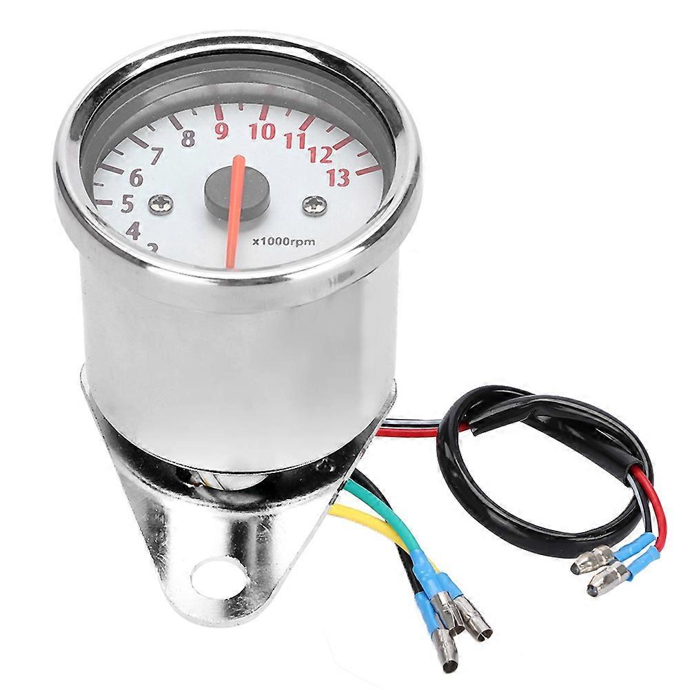 DC 12V אוניברסלי אופנוע LED תצוגה Tachometer אלקטרוני מד מד Tach 13000rpm