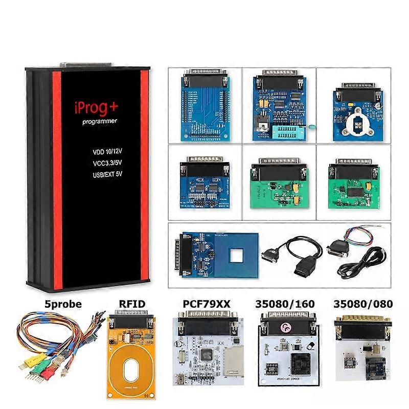 NEWEST V87 Iprog+ PRO Full ECU Programmer iProg+ PLUS V777 Eeprom IMMO Airbag Reset Dashboard Kilometer PK Digiprog 3 Carprog
