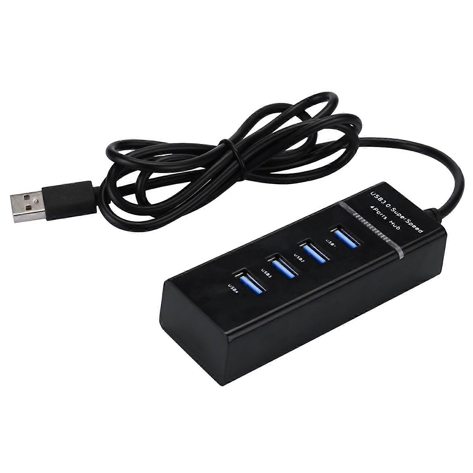 Hi-Speed 4 Port USB 3.0 Multi HUB Splitter Expansion For Desktop PC Laptop Adapter