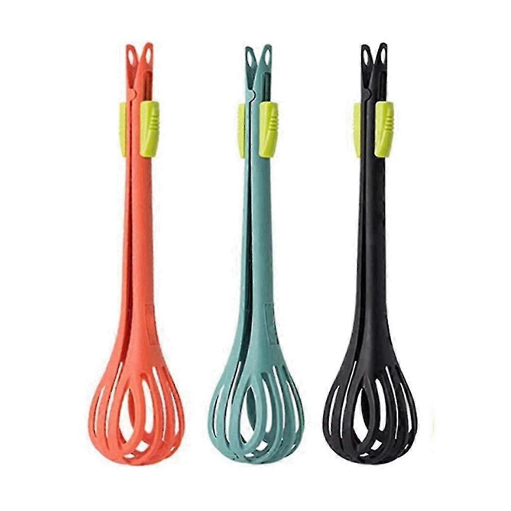 3 Pieces 2-in-1 Food Clip And Whisk, Versatile Kitchen Tool For Cooking Salad Blender And Food Clip