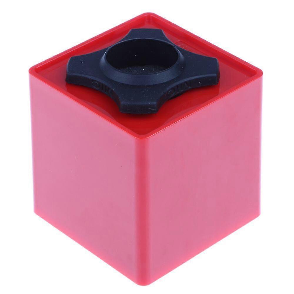 Square Cube Shaped Interview Diy Station Microphone Microphone Flag Station Red