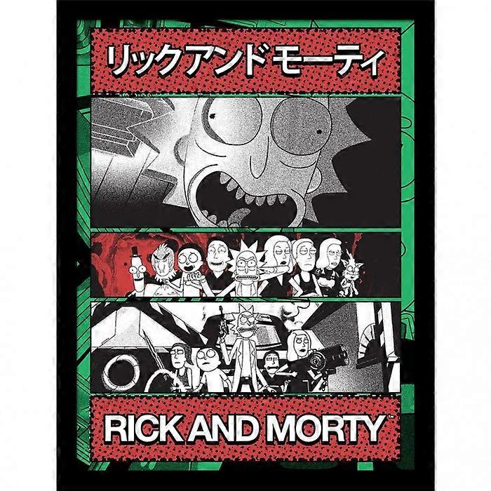 Rick And Morty Manga Zine Framed Print