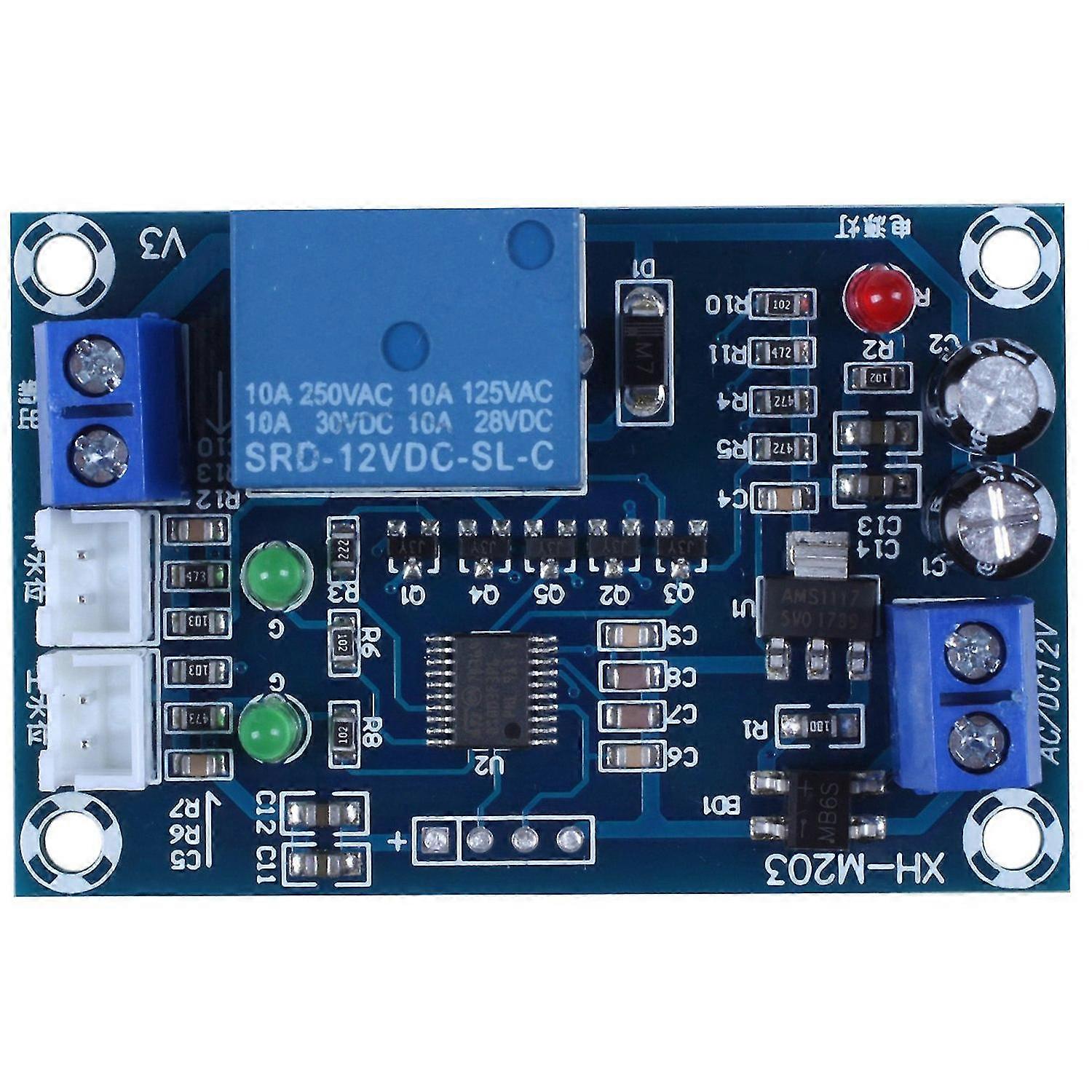 Xh-m203 Full Automatic Water Level Controller Pump Switch Module Ac/dc 12v Relay Sensors