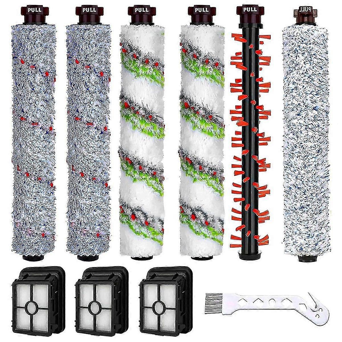 Replacement Parts for CrossWave 2306A & 1785 Series, Vacuum Filter 1866, Multi-Surface Brush Roll 1868