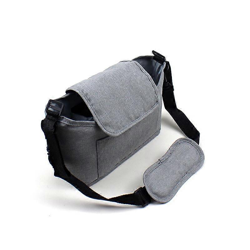 Hanging bag for stroller Large capacity storage bag for baby gray