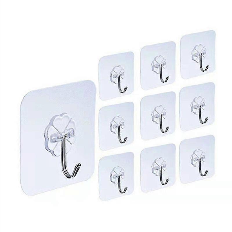 10pcs Self Adhesive Strong Sticky Hooks Heavy