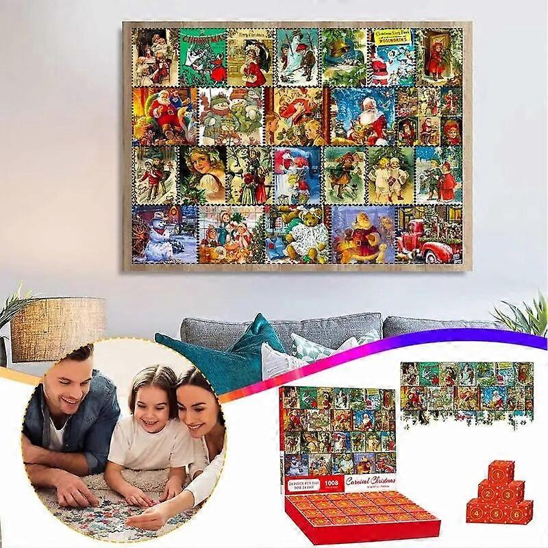 2023 Advent Calendar Puzzle Advent Calendar portable 24 Days Of Nativity Scene Countdown Calendar Multifunctional Christmas Toys Gifts For Kids Adven