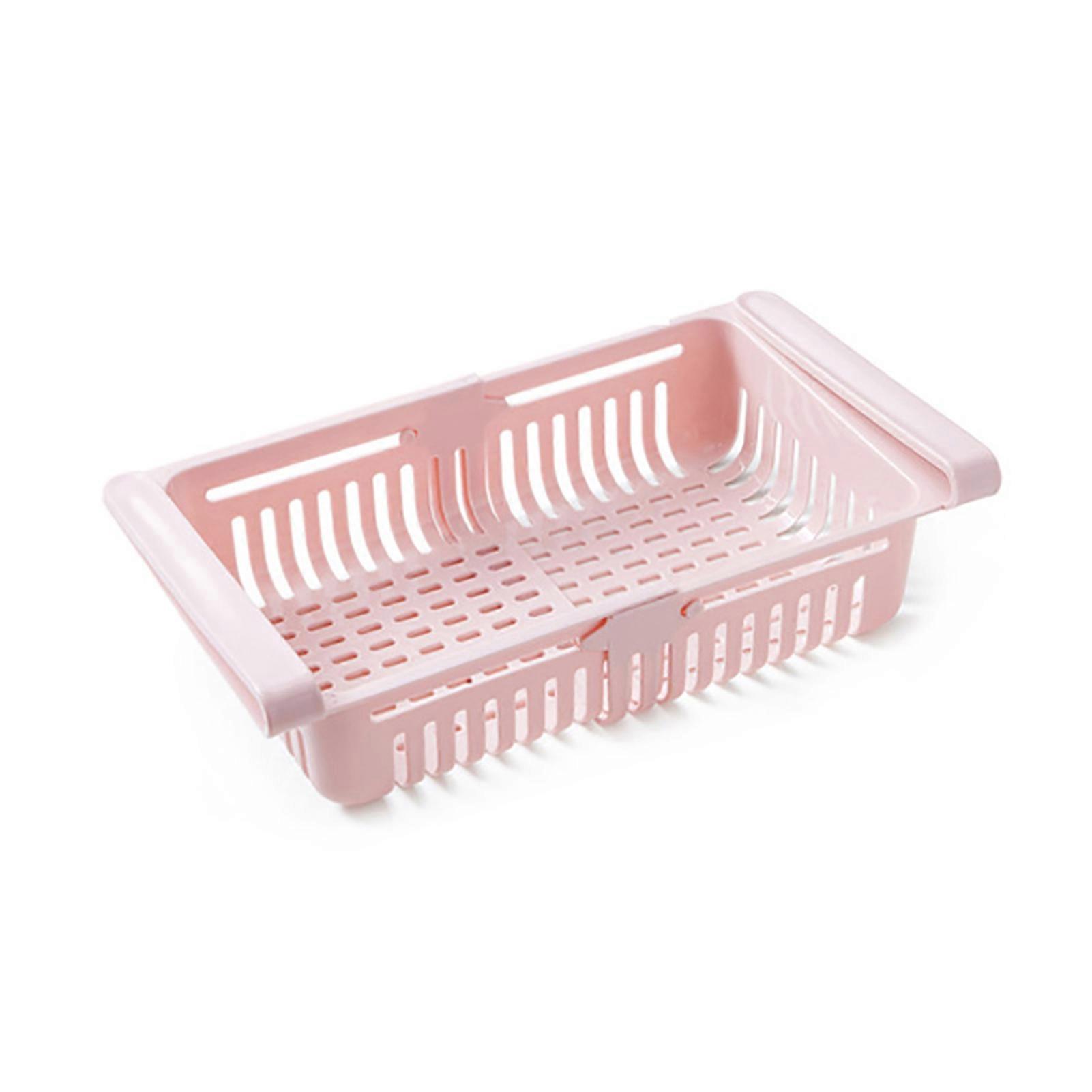 Practical Pull-out Refrigerator Storage Box Holder Food Organizer Drawer Shelf compatible Home kaesi