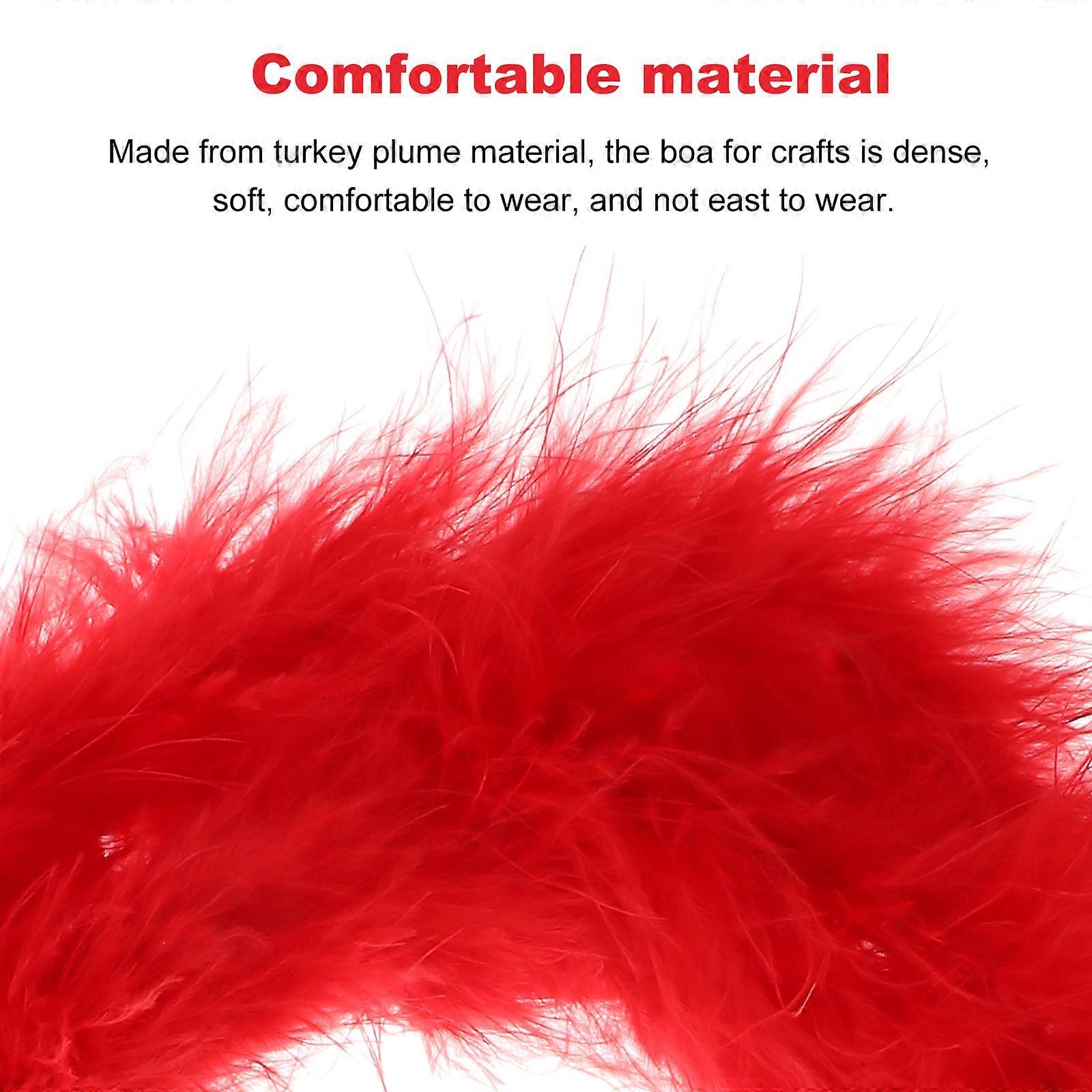 6 Pcs Turkey Plume Boa Clothing Boa Plumes Trim Sewing Boa Boa Decorations  Party Costume Accessories | Fruugo QA
