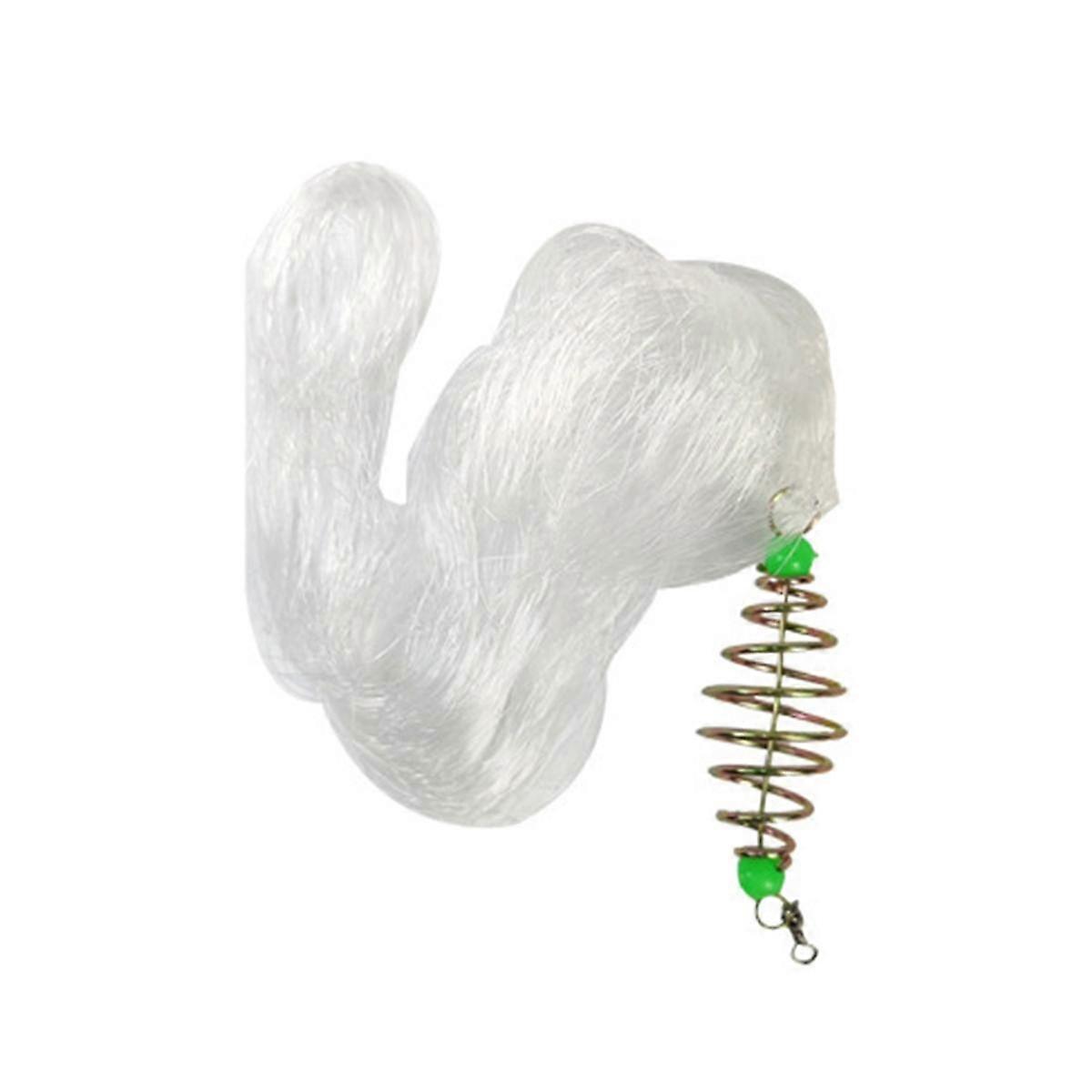 Cast for Fishing Trap Fishing Net Trap Mesh Luminous Bead Netting Sea Fish Net Tackle Design Copper