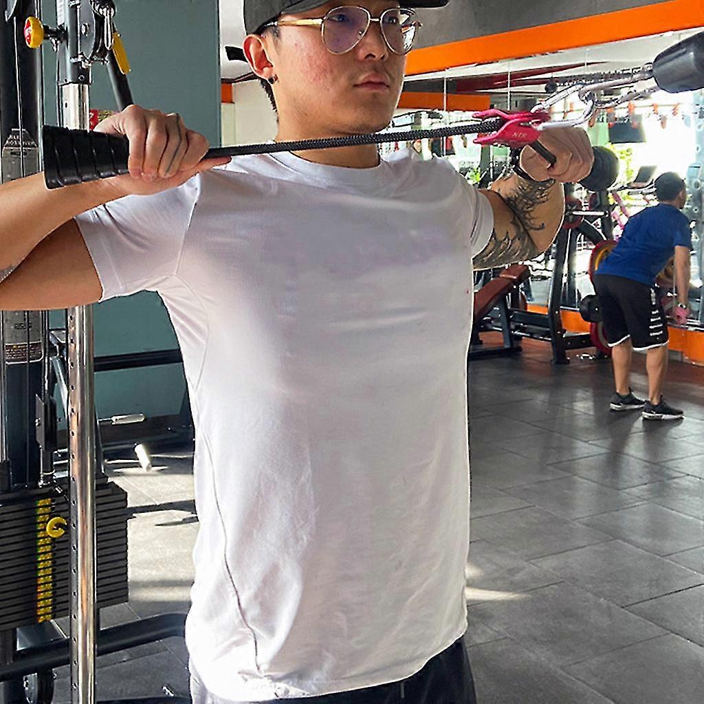 Biceps Triceps Drawstring Dual Grip Rope Pull Down Cable Attachment ...