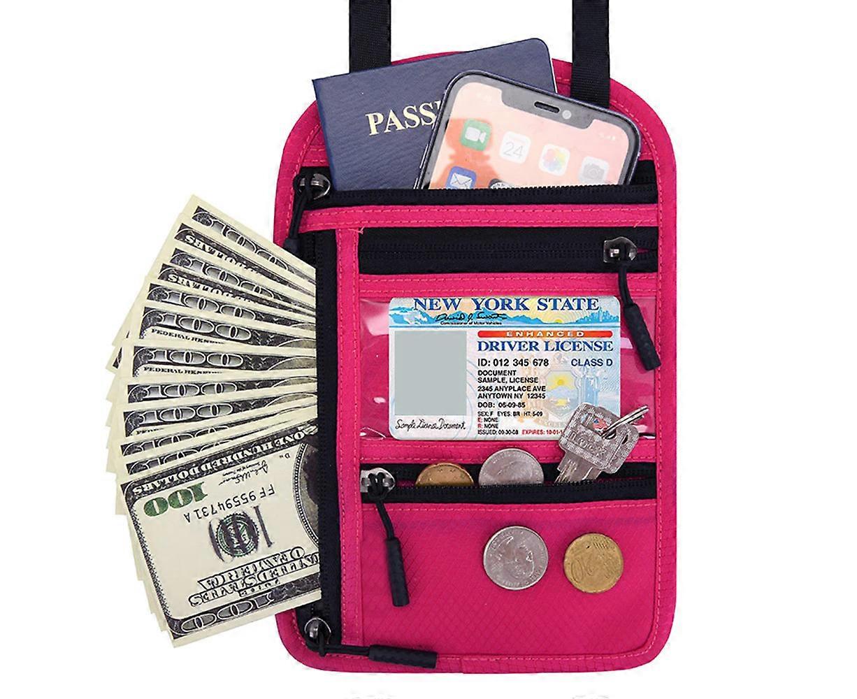 RFID Blocking Passport Holder Multifunctional Passport Holder - Pink  PK