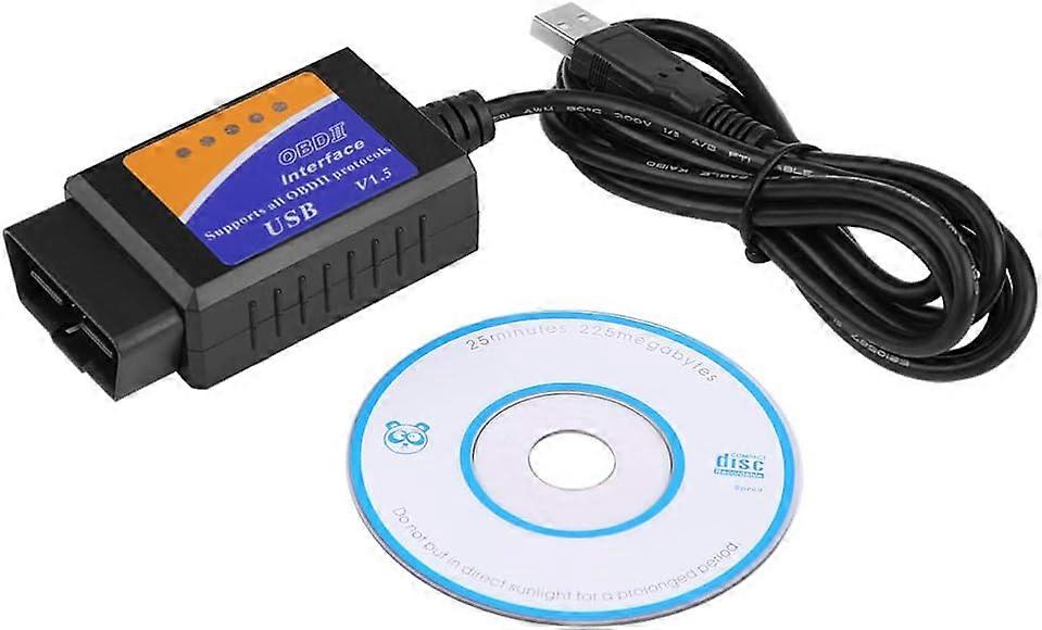 USB Switch Cable, Network USB Adapter Car USB Connector V1.5 OBD2 Diagnostic Cable Interface Scanner Auto Diagnostic Tool Cable Tool