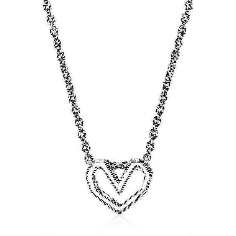 Love Lovers Colar de Prata Simples Colar Brincos de Colar