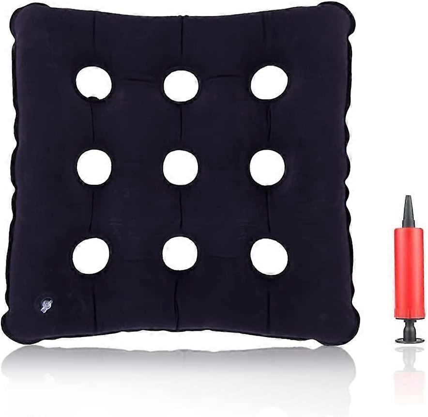 Inflatable Ring Cushion, Inflatable Seat Cushion, Inflatable Round Cushion, Hemorrhoids Cushion, Donut Cushion (9 Holes)