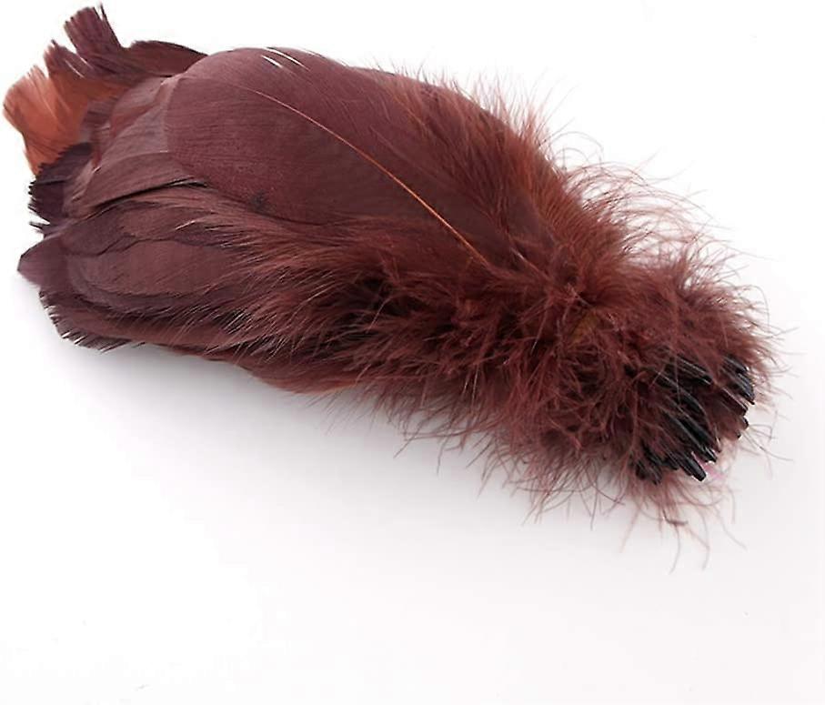 Sowder Plumas de Ganso Natural Accesorios de Ropa Pack de 100 (Café)