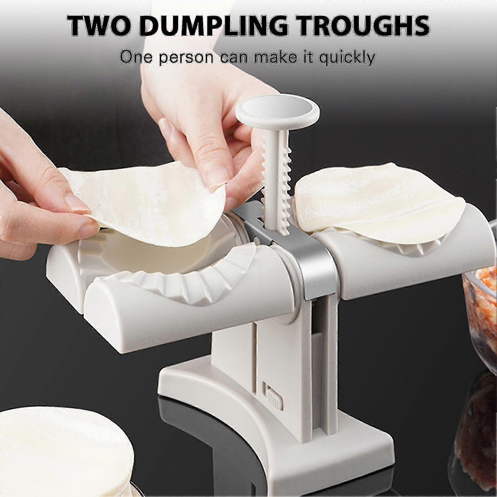 Double Head Automatic Dumpling Maker - Household Steel Press Machine