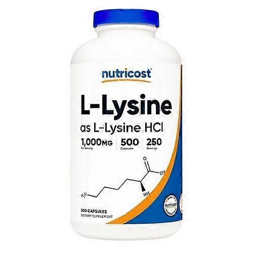 Nutricost L-Lysine Capsules ,500 Mg ,500 Count