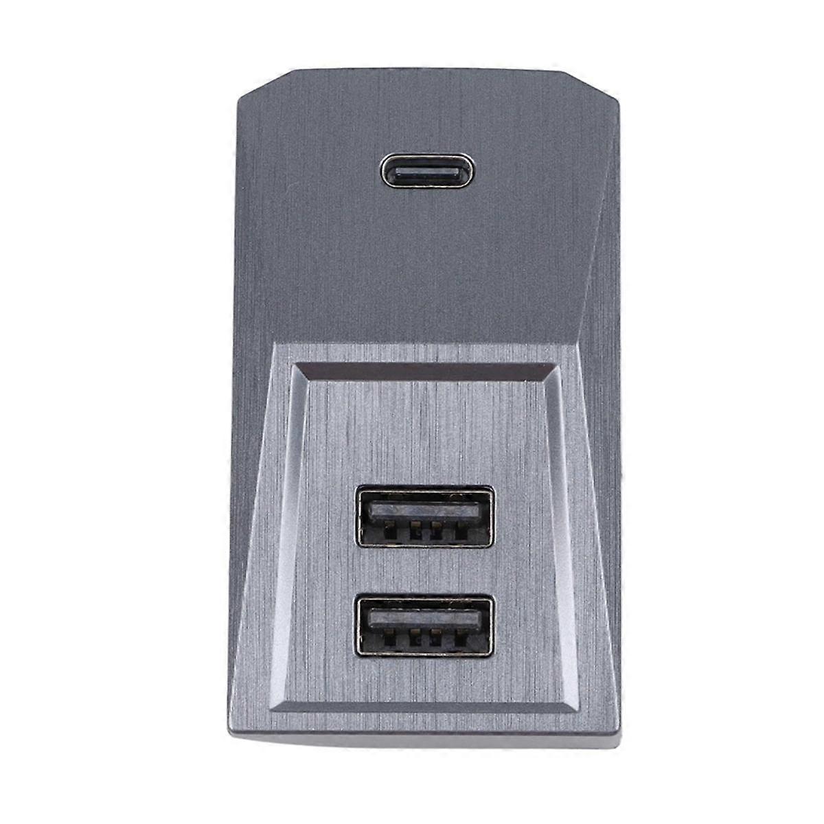 USB Hub for Model 3 Model Y 2021-2023, 4-In-1 Multi Port Glove Box Hub Flash Drive Docking Station Accessories