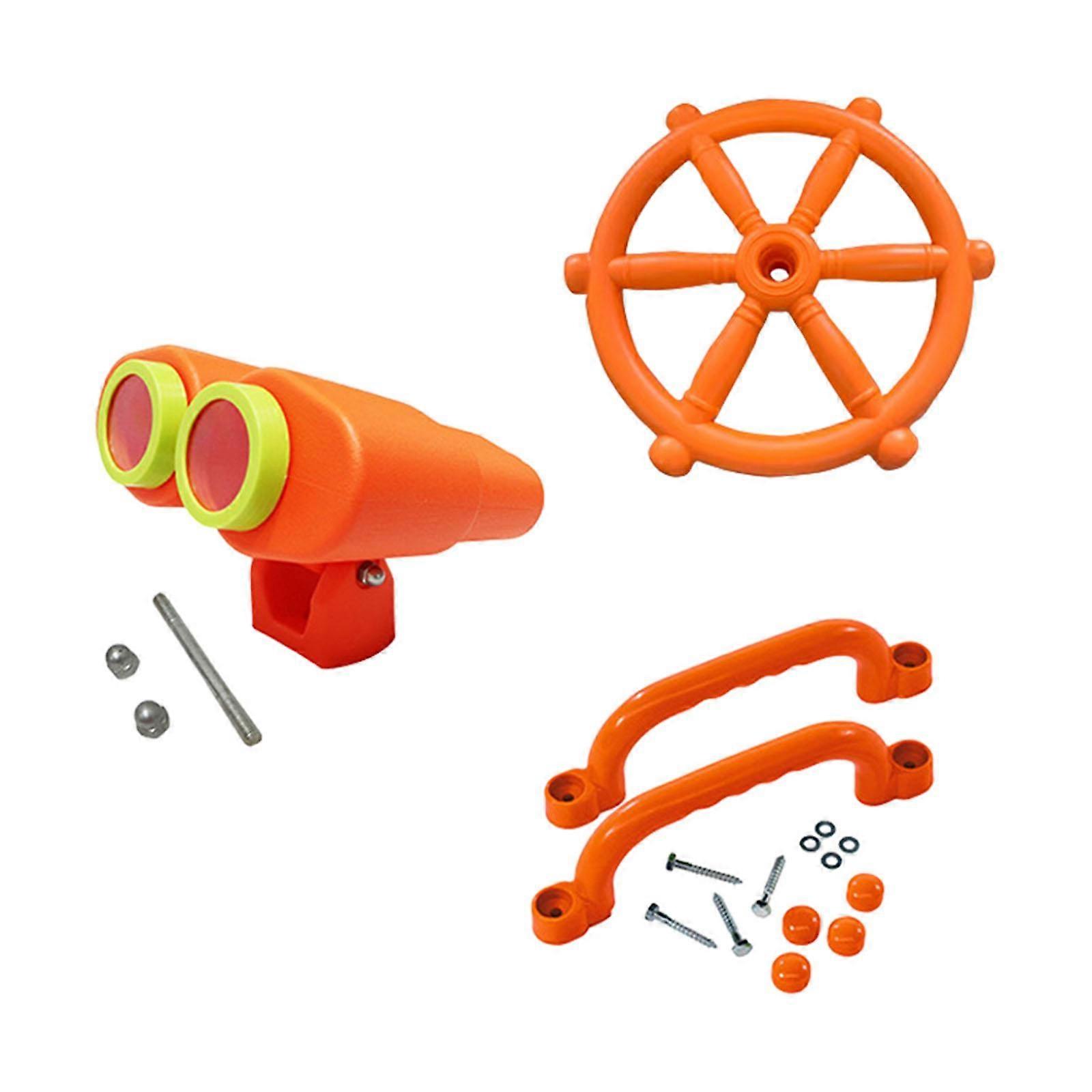 אביזרי מגרש משחקים לילדים הגה פיראטי לחצר האחורית של בית המשחקים ללא ידית