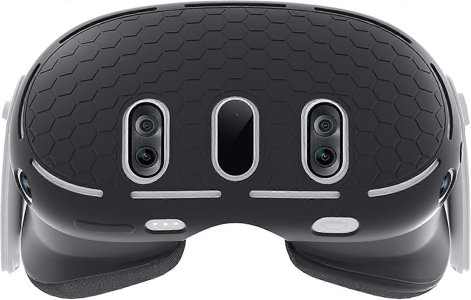 Design Silicone Shell Cover for Quest 3, VR Headset Protective Cover with Precise Hole, Anti Shock Anti Scratch Anti Dust