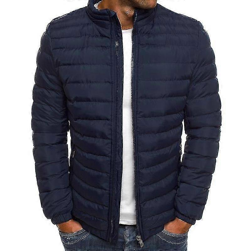 Men Lightweight Bubble Coat Puffer Jacket Quilted Padded Outerwear