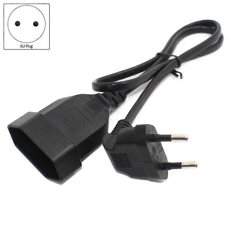 Europea 90 Degree Male Plug to Female Socket Extension Cable for PC ...