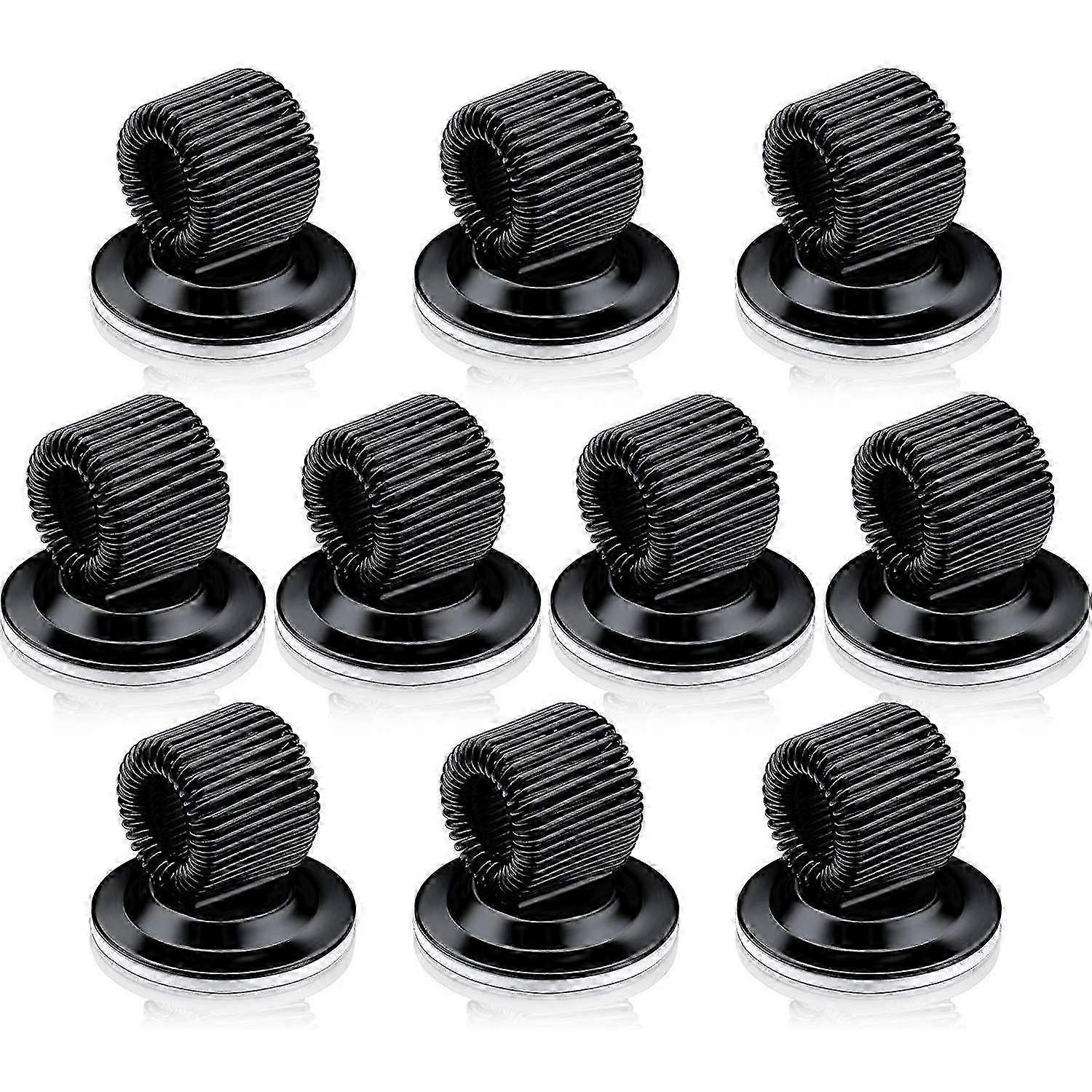 10 Pack Pen Holder Clips Steel Pen Holder Self Adhesive Pen Clips with Adjustable Spring Loop compatible with R