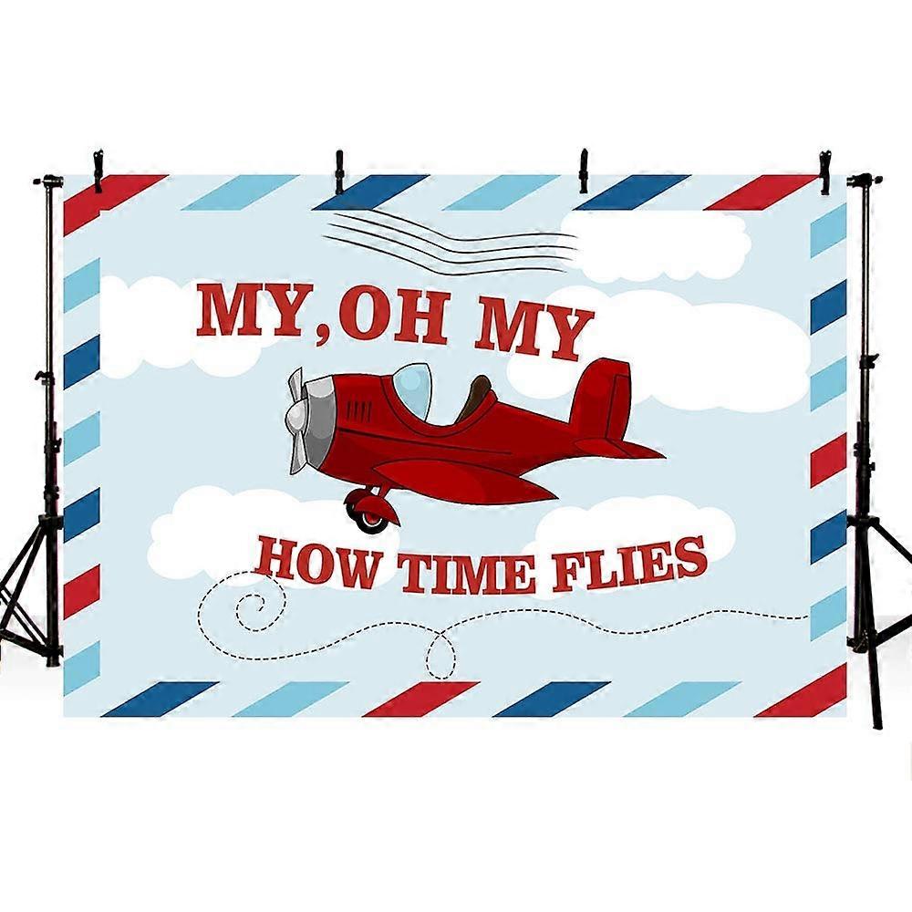 Cartoon Small Aircraft Background Cloth 150x100cm