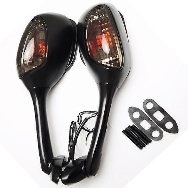QX Motorcycle Rearview Side Mirror Retroviseur with LED Turn Signal Indicatorsor for Suzuki GSXR600 GSXR750 GSXR1000 K5 K6 K7 K8 K9